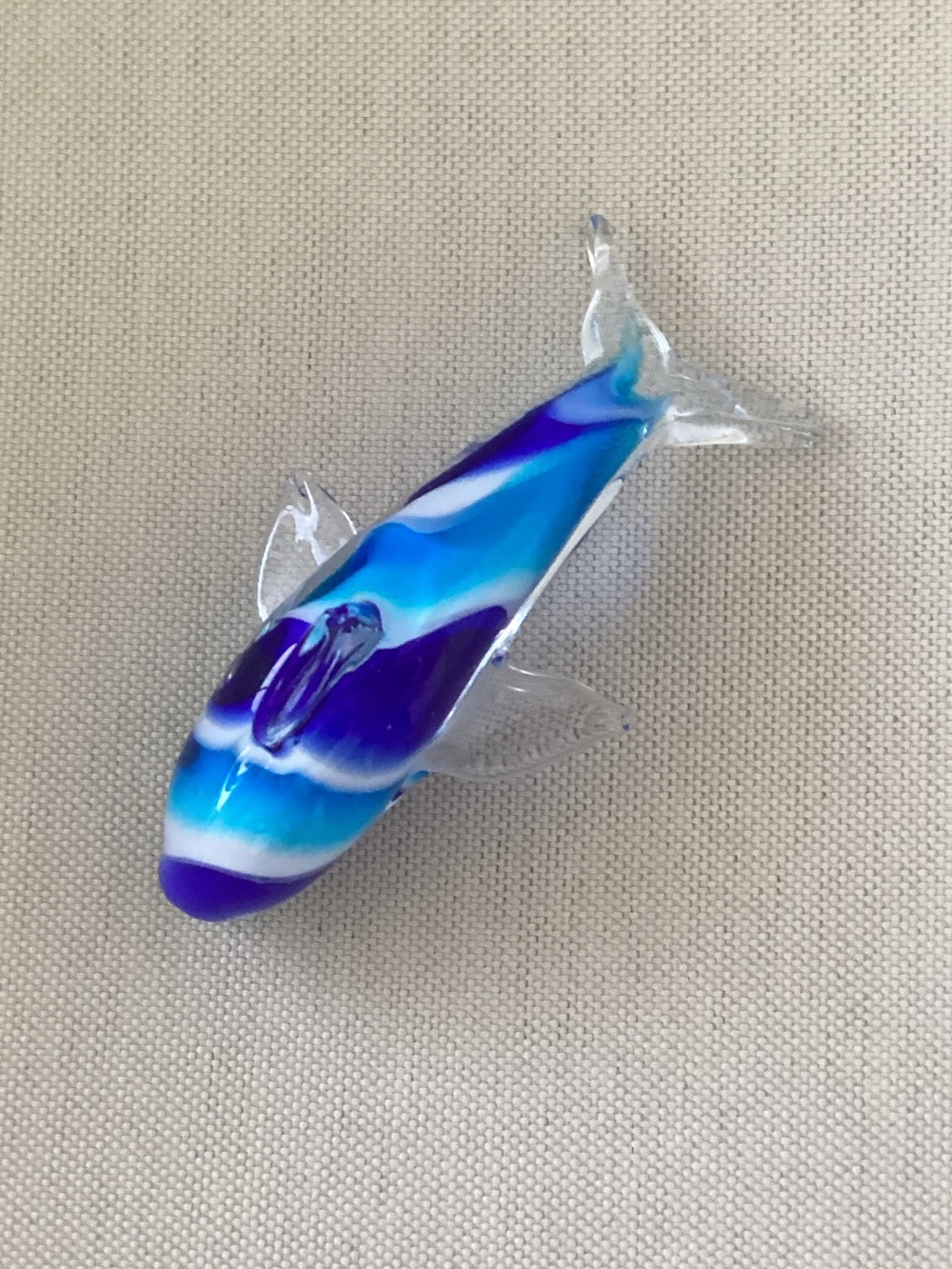 Hand Blown Glass Dophin